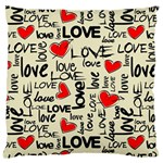 Love Abstract Background Love Textures Large Cushion Case (Two Sides)