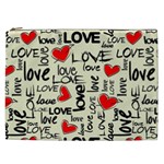 Love Abstract Background Love Textures Cosmetic Bag (XXL)