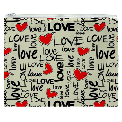 Love Abstract Background Love Textures Cosmetic Bag (XXXL) from ArtsNow.com Front