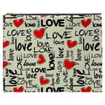 Love Abstract Background Love Textures Cosmetic Bag (XXXL)