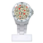 Love Abstract Background Love Textures Plastic Nurses Watch