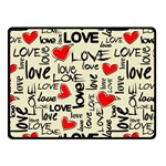 Love Abstract Background Love Textures Two Sides Fleece Blanket (Small)