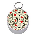 Love Abstract Background Love Textures Mini Silver Compasses