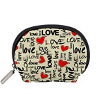 Love Abstract Background Love Textures Accessory Pouch (Small)