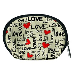 Love Abstract Background Love Textures Accessory Pouch (Medium) from ArtsNow.com Back