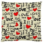 Love Abstract Background Love Textures Large Premium Plush Fleece Cushion Case (One Side)