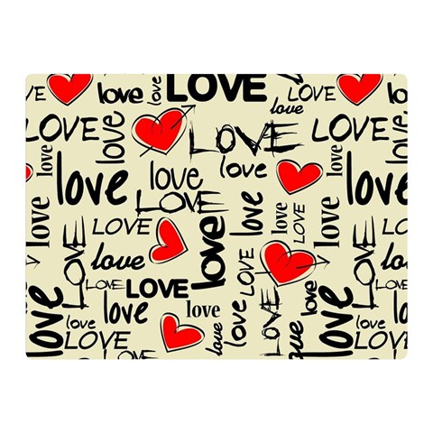 Love Abstract Background Love Textures Two Sides Premium Plush Fleece Blanket (Mini) from ArtsNow.com 35 x27  Blanket Front