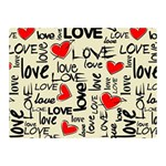 Love Abstract Background Love Textures Two Sides Premium Plush Fleece Blanket (Mini)