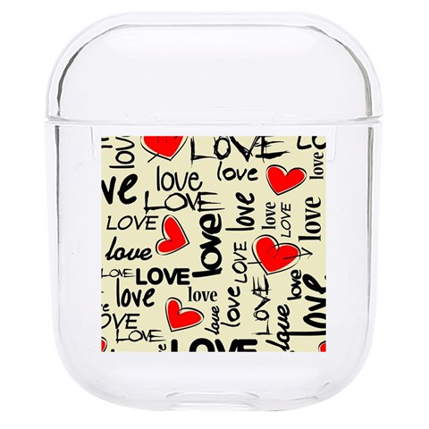 Love Abstract Background Love Textures Hard PC AirPods 1/2 Case from ArtsNow.com Front