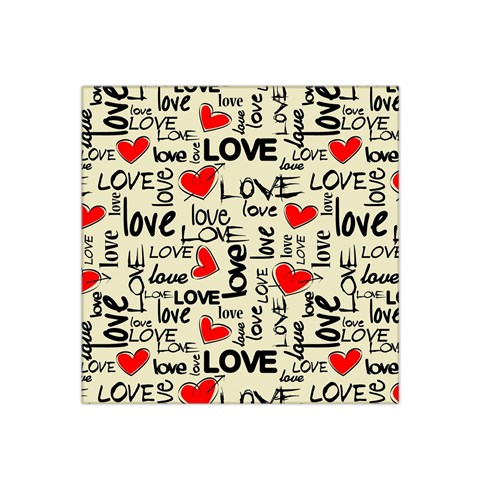 Love Abstract Background Love Textures Satin Bandana Scarf 22  x 22  from ArtsNow.com Front