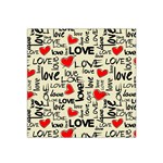 Love Abstract Background Love Textures Satin Bandana Scarf 22  x 22 