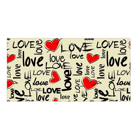 Love Abstract Background Love Textures Satin Shawl 45  x 80  from ArtsNow.com Front