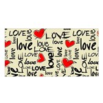 Love Abstract Background Love Textures Satin Shawl 45  x 80 