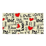 Love Abstract Background Love Textures Satin Wrap 35  x 70 