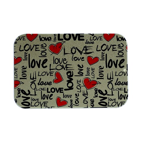 Love Abstract Background Love Textures Open Lid Metal Box (Silver)   from ArtsNow.com Front