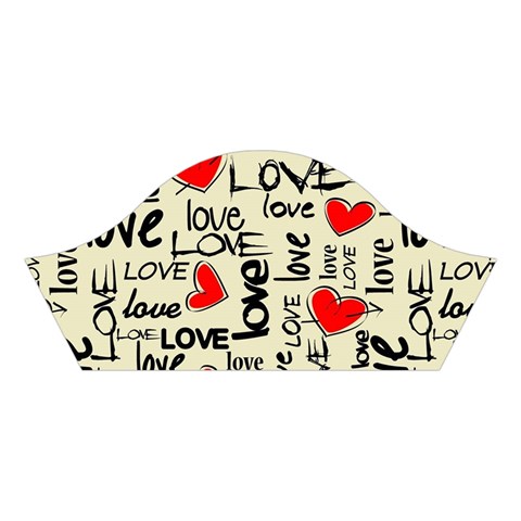 Love Abstract Background Love Textures Cotton Crop Top from ArtsNow.com Left Sleeve