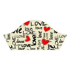 Love Abstract Background Love Textures Cotton Crop Top from ArtsNow.com Left Sleeve