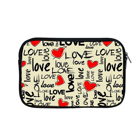 Love Abstract Background Love Textures Apple MacBook Pro 13  Zipper Case from ArtsNow.com Front