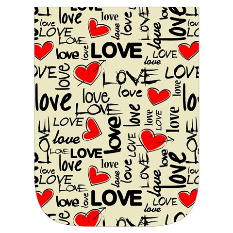 Love Abstract Background Love Textures Waist Pouch (Large) from ArtsNow.com Front Pocket