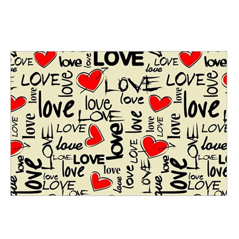 Love Abstract Background Love Textures Waist Pouch (Large) from ArtsNow.com Loop