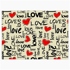 Love Abstract Background Love Textures Roll Up Canvas Pencil Holder (L) from ArtsNow.com Front