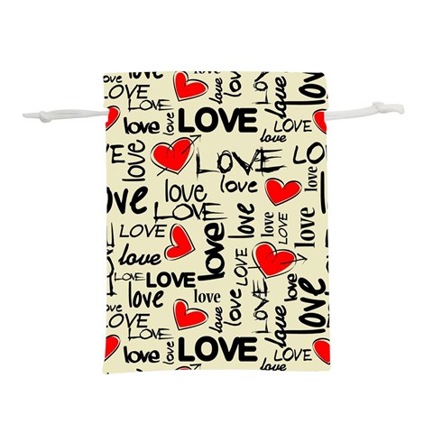 Love Abstract Background Love Textures Lightweight Drawstring Pouch (L) from ArtsNow.com Back