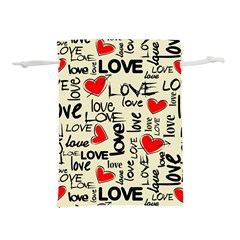 Love Abstract Background Love Textures Lightweight Drawstring Pouch (L) from ArtsNow.com Back