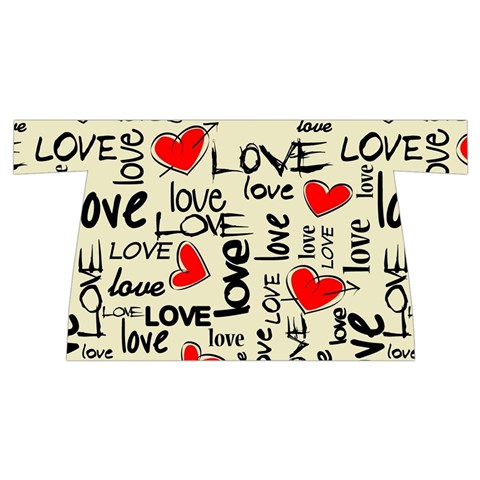 Love Abstract Background Love Textures Wristlet Pouch Bag (Small) from ArtsNow.com Back