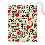 Love Abstract Background Love Textures Drawstring Pouch (4XL)