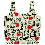 Love Abstract Background Love Textures Full Print Recycle Bag (XXXL)