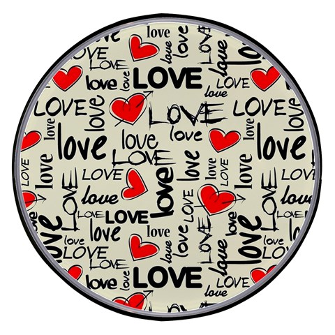 Love Abstract Background Love Textures Wireless Fast Charger(Black) from ArtsNow.com Front