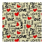 Love Abstract Background Love Textures Banner and Sign 3  x 3 