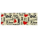 Love Abstract Background Love Textures Banner and Sign 6  x 2 