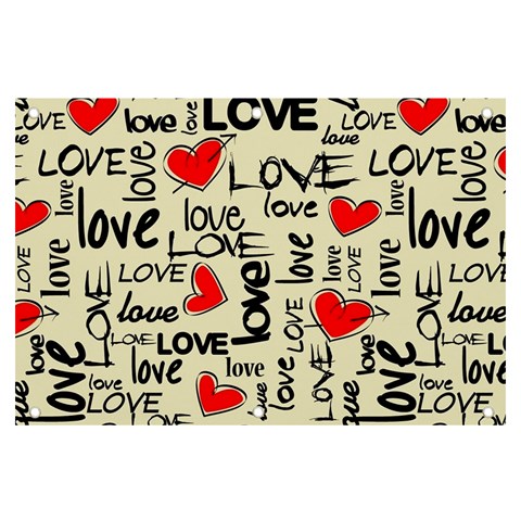 Love Abstract Background Love Textures Banner and Sign 6  x 4  from ArtsNow.com Front