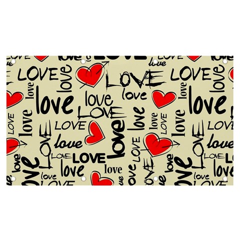 Love Abstract Background Love Textures Banner and Sign 7  x 4  from ArtsNow.com Front