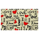 Love Abstract Background Love Textures Banner and Sign 7  x 4 