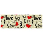 Love Abstract Background Love Textures Banner and Sign 9  x 3 