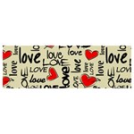 Love Abstract Background Love Textures Banner and Sign 12  x 4 