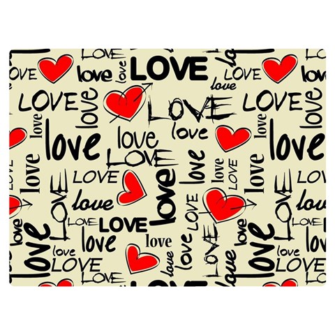 Love Abstract Background Love Textures Two Sides Premium Plush Fleece Blanket (Baby Size) from ArtsNow.com 40 x30  Blanket Front