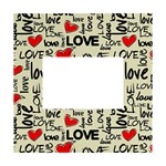 Love Abstract Background Love Textures White Box Photo Frame 4  x 6 