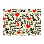 Love Abstract Background Love Textures Crystal Sticker (A4)