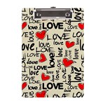 Love Abstract Background Love Textures A5 Acrylic Clipboard