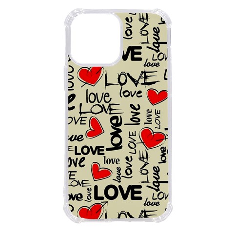 Love Abstract Background Love Textures iPhone 13 Pro Max TPU UV Print Case from ArtsNow.com Front