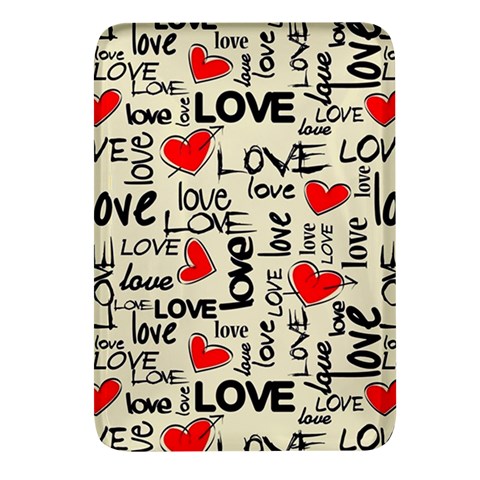 Love Abstract Background Love Textures Rectangular Glass Fridge Magnet (4 pack) from ArtsNow.com Front