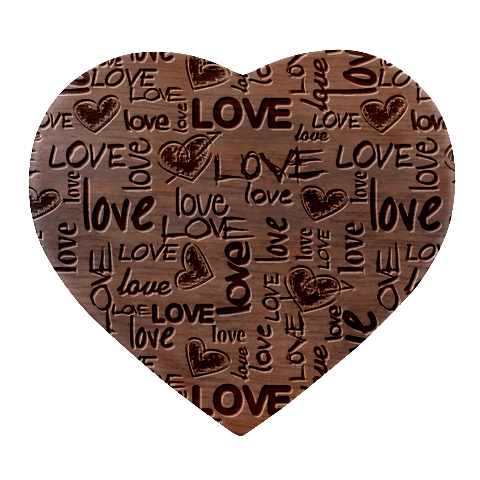 Love Abstract Background Love Textures Heart Wood Jewelry Box from ArtsNow.com Front