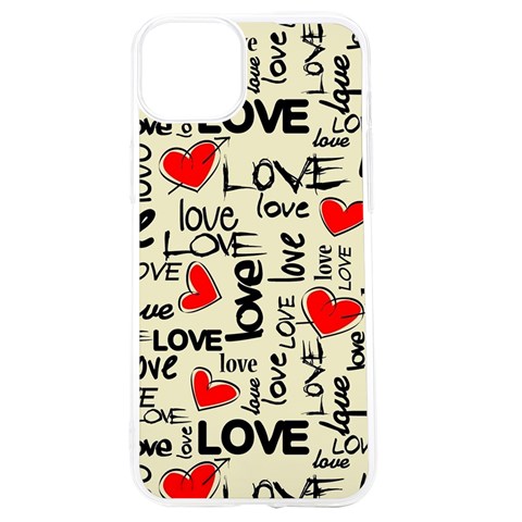 Love Abstract Background Love Textures iPhone 15 TPU UV Print Case from ArtsNow.com Front