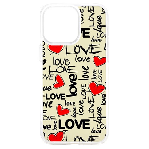 Love Abstract Background Love Textures iPhone 15 Plus TPU UV Print Case from ArtsNow.com Front