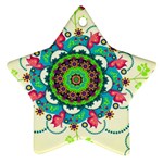 Mandala Flowers, Abstract, Butterflies, Floral, Pattern Ornament (Star)