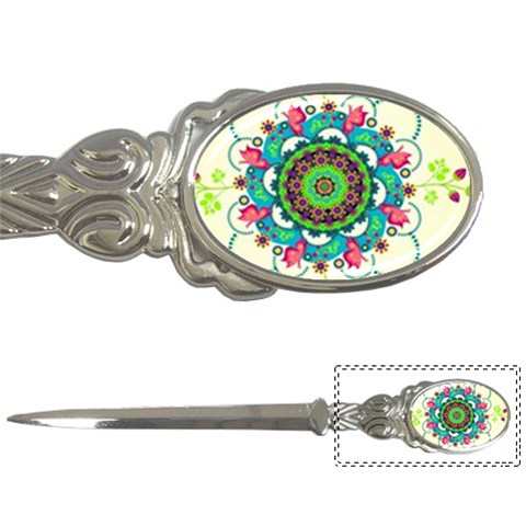 Mandala Flowers, Abstract, Butterflies, Floral, Pattern Letter Opener from ArtsNow.com Front