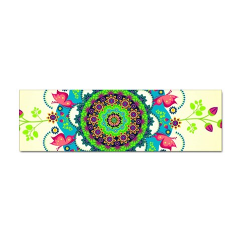 Mandala Flowers, Abstract, Butterflies, Floral, Pattern Sticker (Bumper) from ArtsNow.com Front